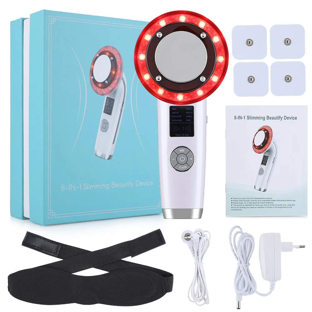 8 In 1 Slimming Beauty Device Ultrasonic Body Sculpting Device RF Body Slimming Machine EMS Vibration Fat IPL Beauty Instrument
8 In 1 Slimming Beauty Device Ultrasonic Body Sculpting Device RF Body Slimming Machine EMS Vibration Fat IPL Beauty Instrument