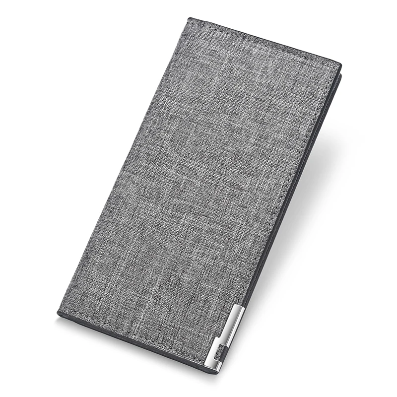 Factory direct multifunctional unisex wallet canvas fashion gray wallet, As picture 
Factory direct multifunctional unisex wallet canvas fashion gray wallet, As picture