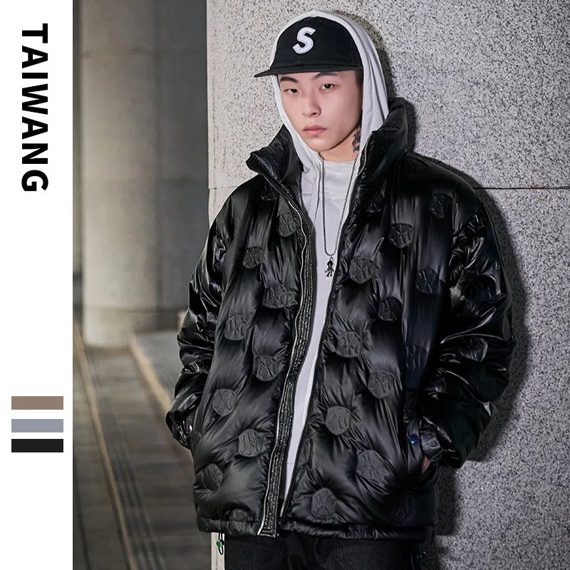Winter Thick Outdoor Men Duck Feather White Filled Bomber Logo Jacket Down With Hood
Winter Thick Outdoor Men Duck Feather White Filled Bomber Logo Jacket Down With Hood