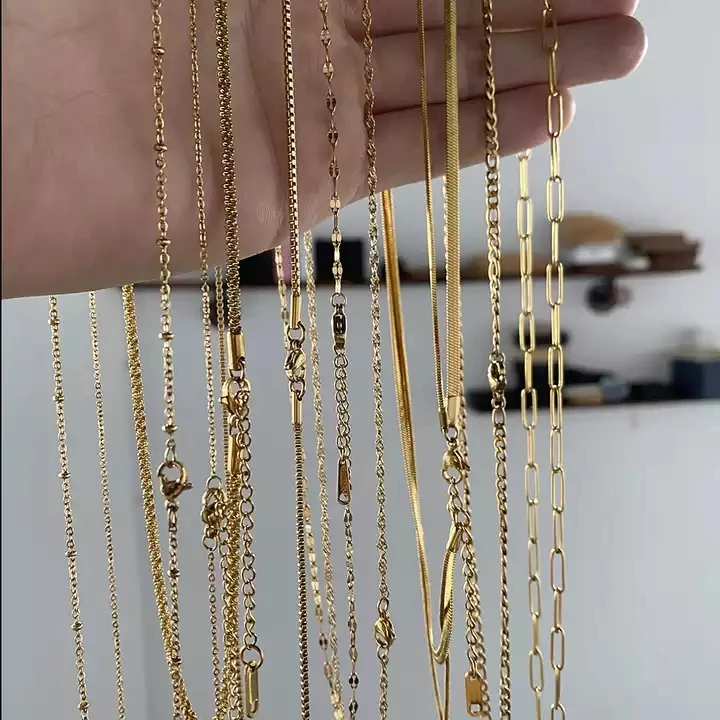 Wholesale 316l Stainless Steel Necklace Chains 18k Gold Plated Long Thin Box Chain For Necklace Diy Making Fashion Jewelry
Wholesale 316l Stainless Steel Necklace Chains 18k Gold Plated Long Thin Box Chain For Necklace Diy Making Fashion Jewelry