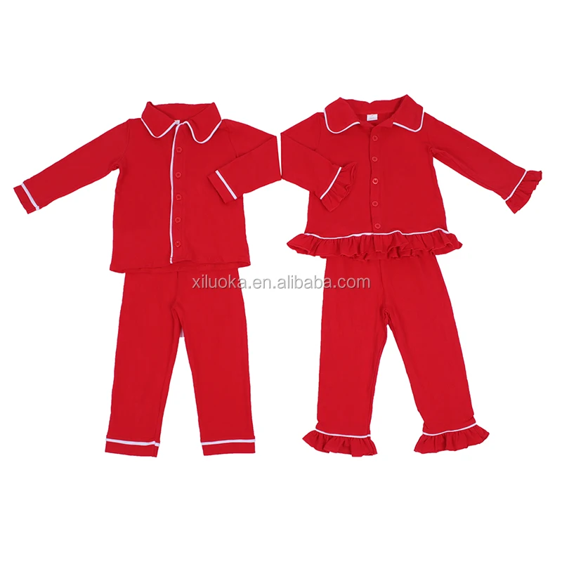 Hot Sell Family Matching Kids Sleeping Clothes Set Solid Red Cotton Wholesale Christmas Pajamas, Picture
Hot Sell Family Matching Kids Sleeping Clothes Set Solid Red Cotton Wholesale Christmas Pajamas, Picture
