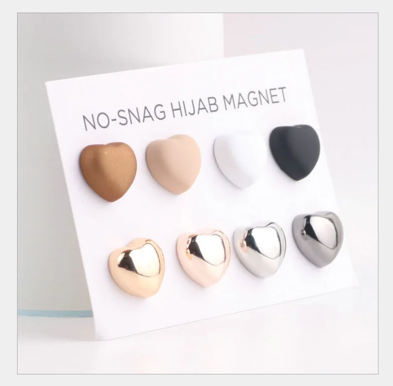 Custom Scarf Brooches Buckle Metal Muslim Headwear Wholesale Accessories Love Shape unique magnetic hijab pin accessories, Custom color
Custom Scarf Brooches Buckle Metal Muslim Headwear Wholesale Accessories Love Shape unique magnetic hijab pin accessories, Custom color