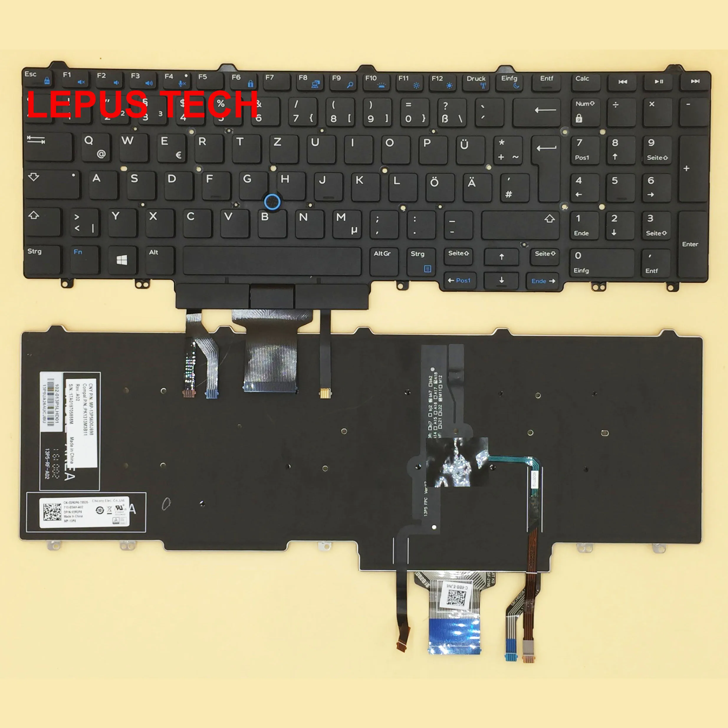 Original new German GR DE keyboard for DELL Precision E5550 E5570 E6540 3510 M3510 7510 M7510 backlit keyboard
Original new German GR DE keyboard for DELL Precision E5550 E5570 E6540 3510 M3510 7510 M7510 backlit keyboard