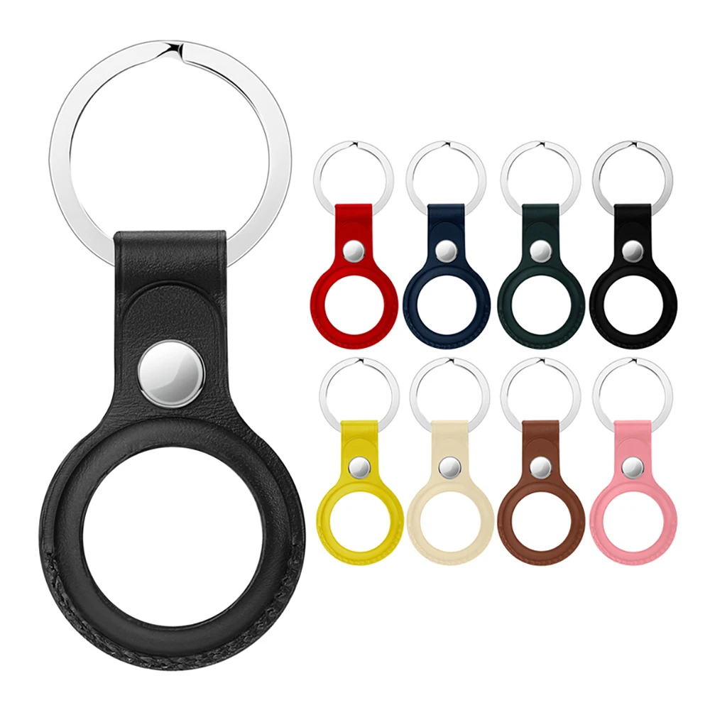 Shockproof Cover Leather Key Ring Shell Location Tracker Protective Case For Apple AirTags, 8 colors
Shockproof Cover Leather Key Ring Shell Location Tracker Protective Case For Apple AirTags, 8 colors