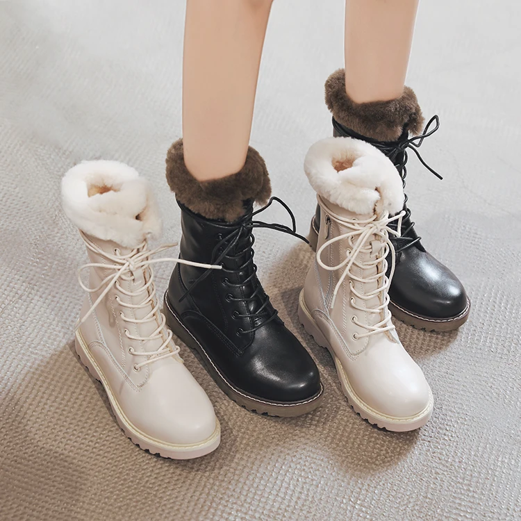 Winter Keep Warm Fashion Artificial Short Plus velvet mid shoes Snow Boots Platform Boots For Women, White black
Winter Keep Warm Fashion Artificial Short Plus velvet mid shoes Snow Boots Platform Boots For Women, White black