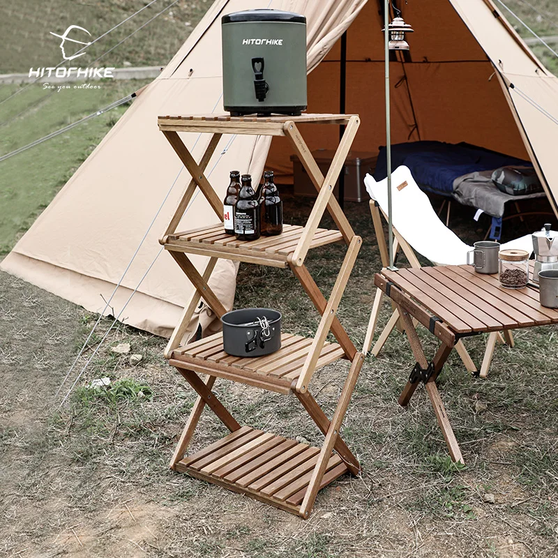 Hitorhike new arrival wholesale outdoor camping equipment multifunction wooden storage rack commodity shelf
Hitorhike new arrival wholesale outdoor camping equipment multifunction wooden storage rack commodity shelf