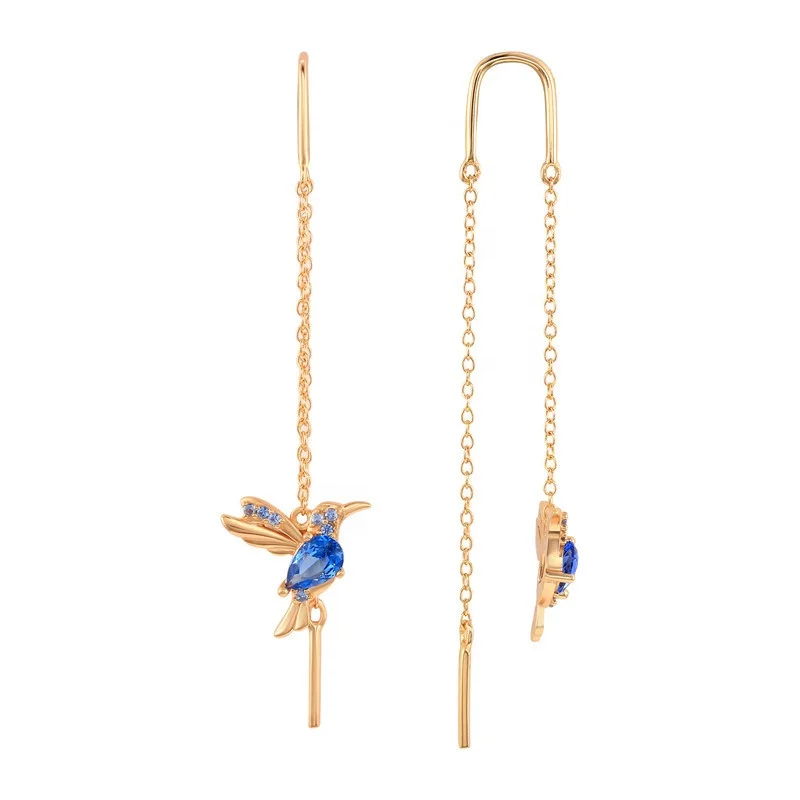 2022 S925 Sterling Silver Glossy Dangle Bird Earrings Rose Gold Pink Blue Zircon Long Chains Earrings Women Fashion Fine Jewelry
2022 S925 Sterling Silver Glossy Dangle Bird Earrings Rose Gold Pink Blue Zircon Long Chains Earrings Women Fashion Fine Jewelry