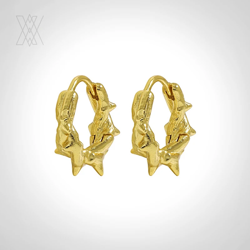 VIANRLA Sterling Silver 925 Hoops Earrings Fashion Simple Design Irregular Earrings Gold Plated Jewelry Dropshipping
VIANRLA Sterling Silver 925 Hoops Earrings Fashion Simple Design Irregular Earrings Gold Plated Jewelry Dropshipping