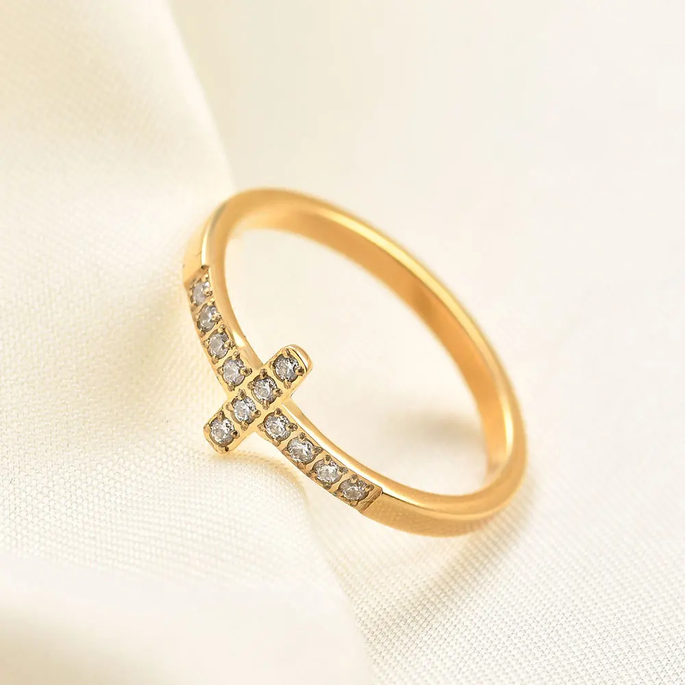 High fashion jewelry Stainless Steel mosanite silver cross ring design inlaid zircon wedding rings jewelry women
High fashion jewelry Stainless Steel mosanite silver cross ring design inlaid zircon wedding rings jewelry women