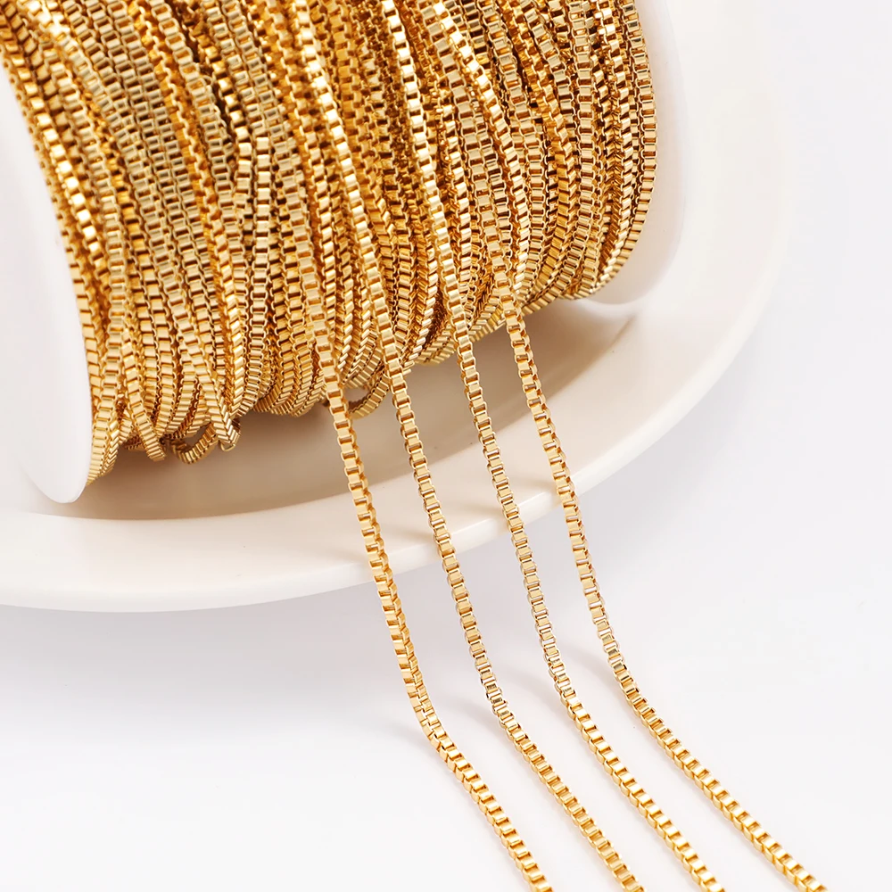 18k gold filled mens chain Used for party necklace making Not allergic Box chain 14k gold filled chain
18k gold filled mens chain Used for party necklace making Not allergic Box chain 14k gold filled chain