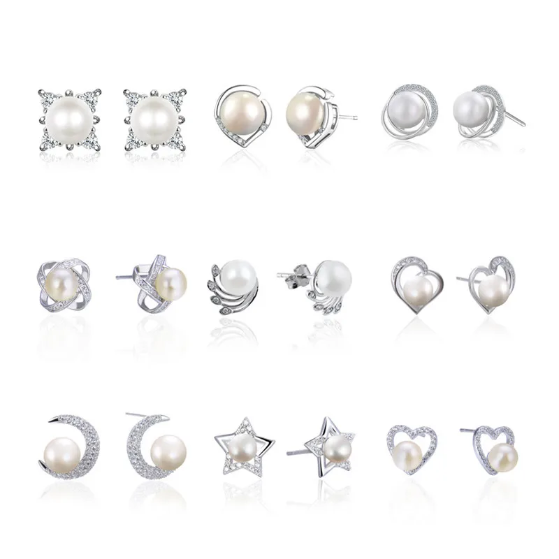 European British Palace Style White Pearl Earrings Woman High Quality 925 Sterling Silver Stud Earrings Jewelry
European British Palace Style White Pearl Earrings Woman High Quality 925 Sterling Silver Stud Earrings Jewelry