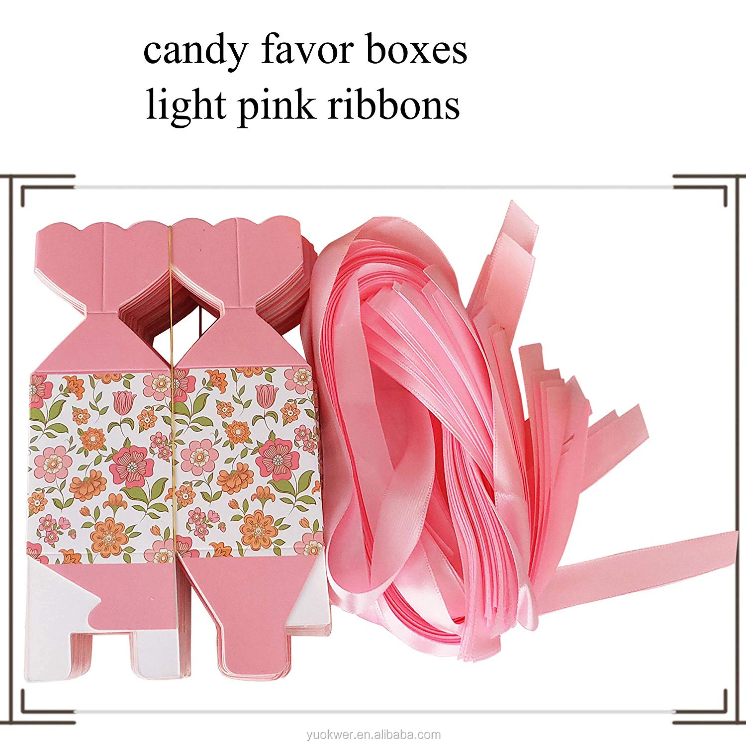favor pink wedding sweet candy chocolate jewelry gift packaging