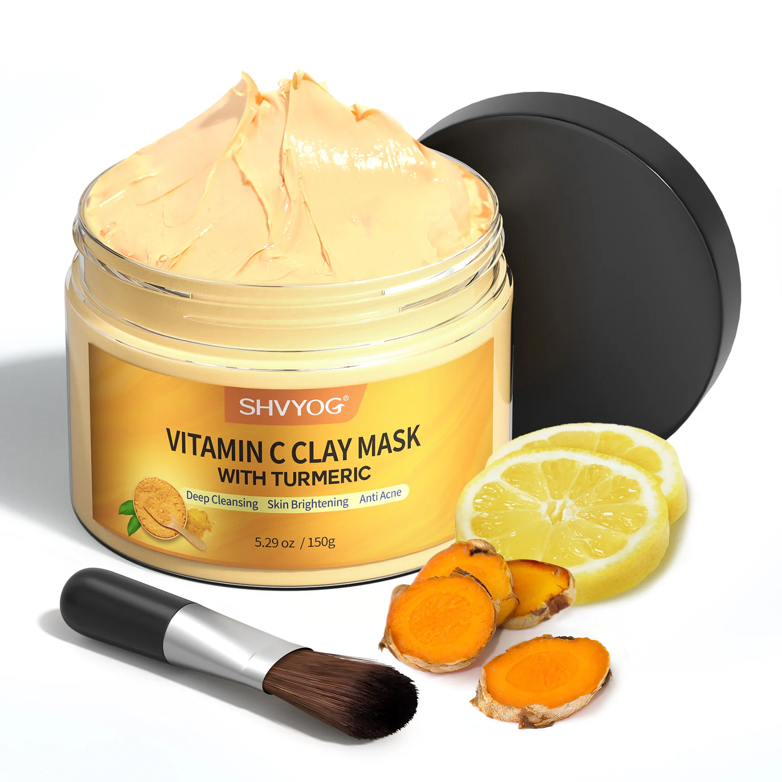 Turmeric Vitamin C Clay Mask , SHVYOG Vitamin C Clay Mask with Kaolin Clay and Turmeric for Dark Spots
Turmeric Vitamin C Clay Mask , SHVYOG Vitamin C Clay Mask with Kaolin Clay and Turmeric for Dark Spots