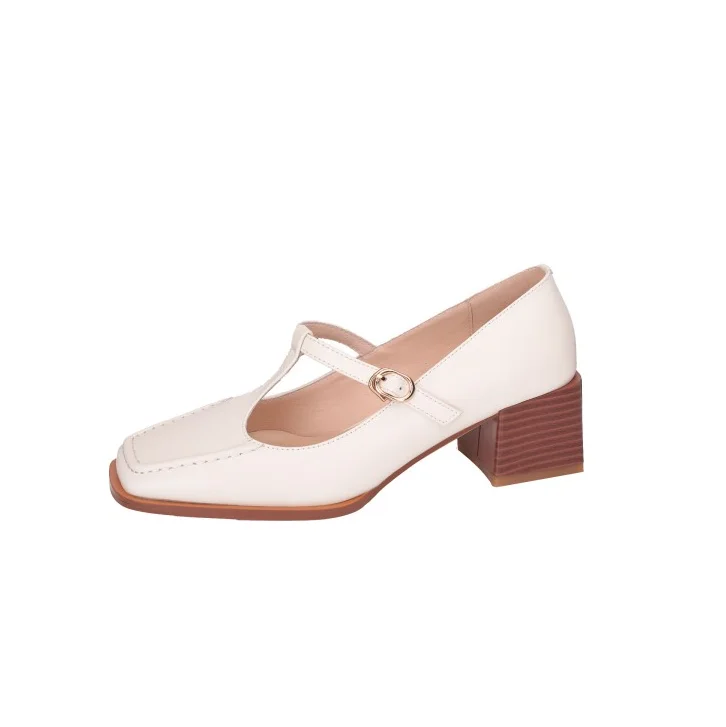 2021 spring new square toe thick high-heeled ladies single shoe toe simple style buckle style European and American large size, Beige, apricot
2021 spring new square toe thick high-heeled ladies single shoe toe simple style buckle style European and American large size, Beige, apricot
