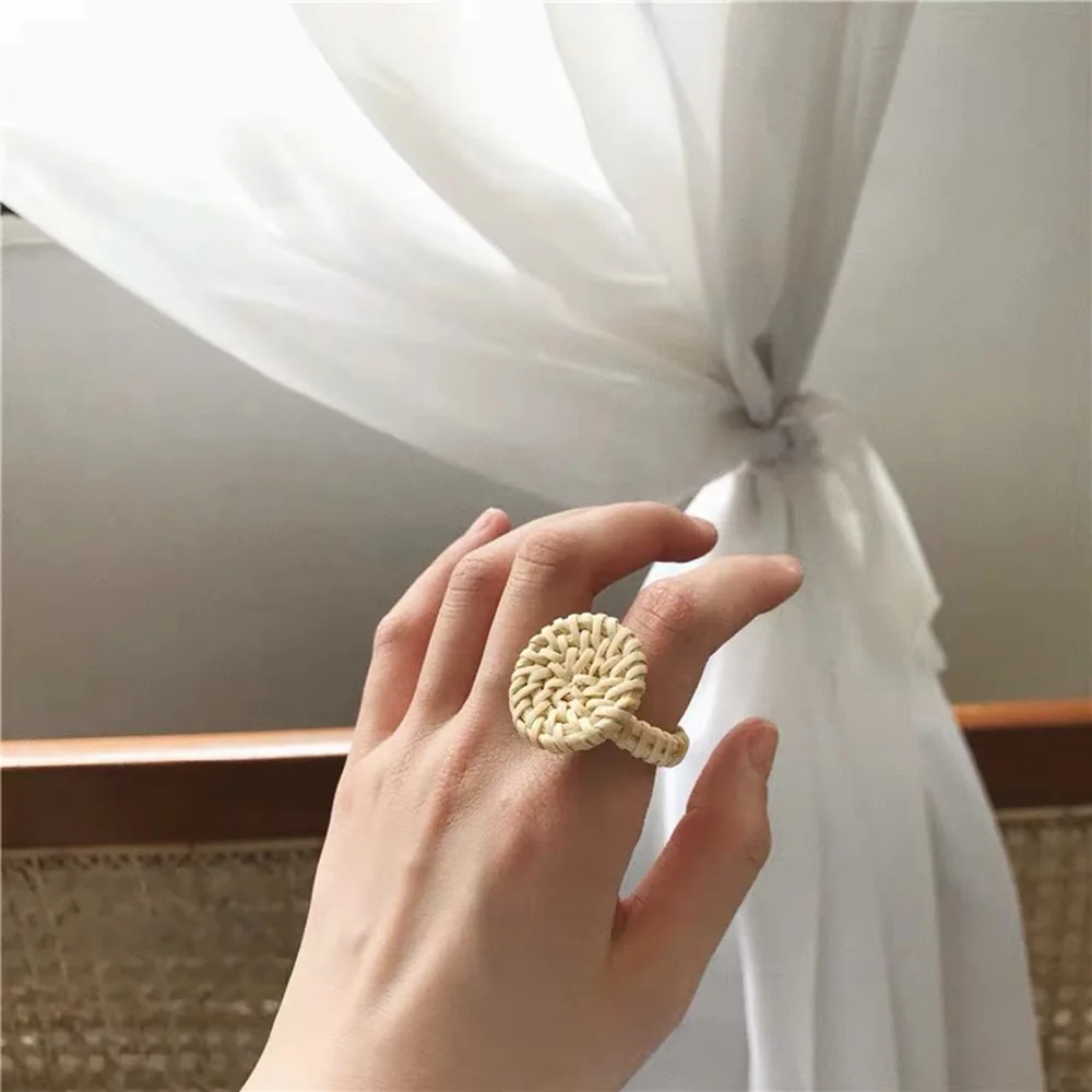 OUYE 2021 Fashion hand-woven rings rattan for women Simple rattan Ring Jewelry Wholesale rattan wooden rings, Colorful
OUYE 2021 Fashion hand-woven rings rattan for women Simple rattan Ring Jewelry Wholesale rattan wooden rings, Colorful