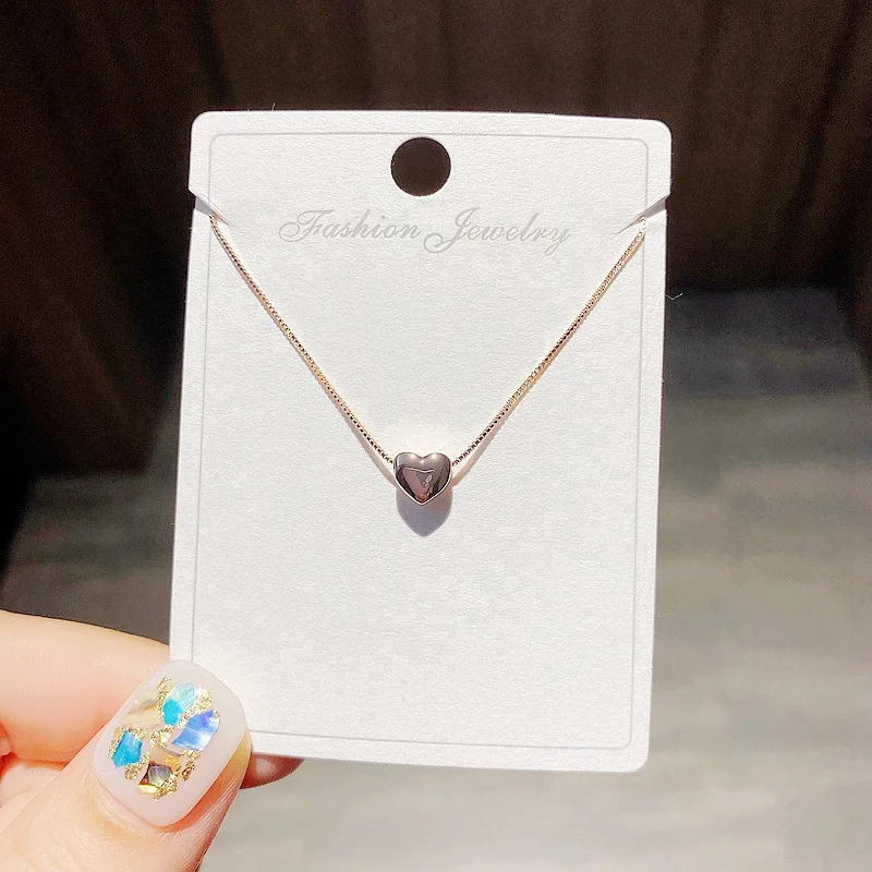 Simple design jewelry trendy heart pendant necklace rose gold plated copper heart necklace for girlfriend
Simple design jewelry trendy heart pendant necklace rose gold plated copper heart necklace for girlfriend