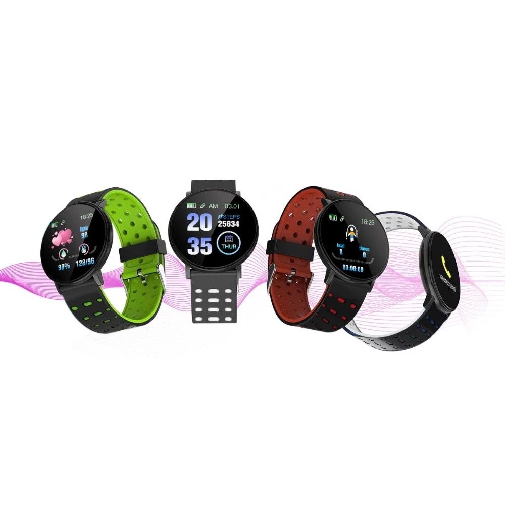 Smart Watch 119Plus 119+ Bracelet Band Hot Sale High Quality Blood Pressure Heart Rate Full round screen Smartwatch, Multiple colour
Smart Watch 119Plus 119+ Bracelet Band Hot Sale High Quality Blood Pressure Heart Rate Full round screen Smartwatch, Multiple colour