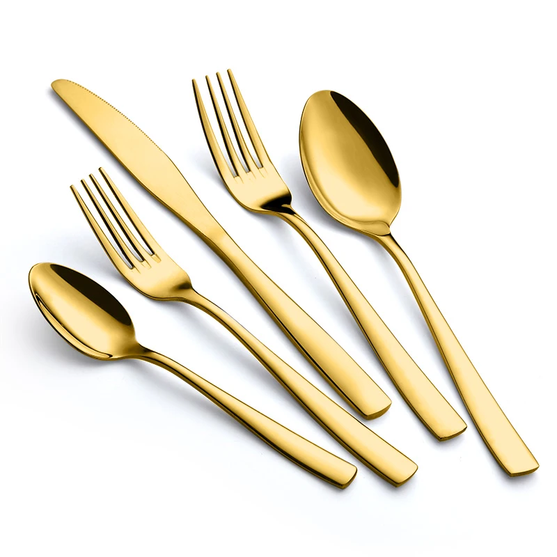Wholesale Luxury Wedding Restaurant Gold Flatware Set 18/10 Stainless Steel Cutlery Set
Wholesale Luxury Wedding Restaurant Gold Flatware Set 18/10 Stainless Steel Cutlery Set