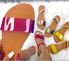 Summer Women Sandals Slip-On Jelly Shoes Bling Cut Out Ladies Flat Sandals Beach Outdoor Holiday Slides
