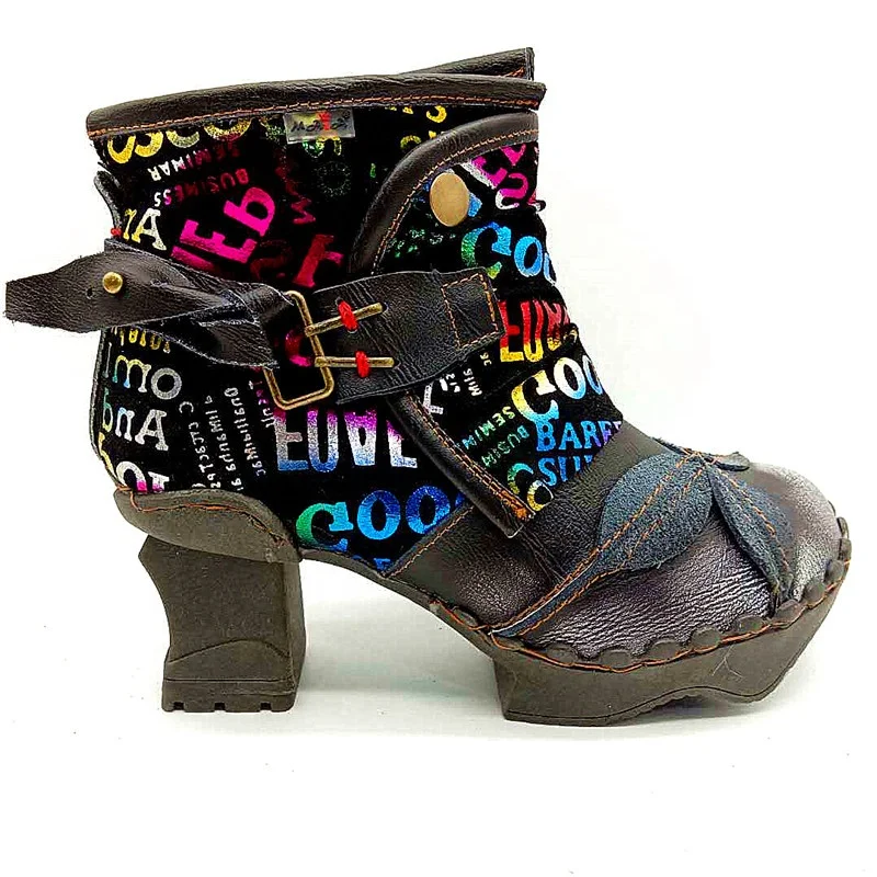 Winter Cold And Warm Belt Buckle Boots Donkey Hoof With Zipper Letters Tredy Designer Boots, Multi colors
Winter Cold And Warm Belt Buckle Boots Donkey Hoof With Zipper Letters Tredy Designer Boots, Multi colors