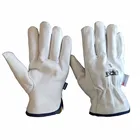Winter Heavy Duty Goatskin Leather Outdoor Work Gloves for Driver Rigger Safety and Gardening