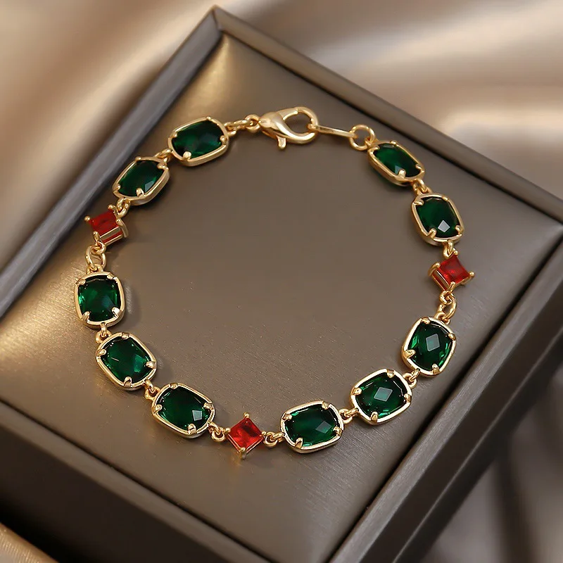real gold plated green jade fashion jewelry 2021 bracelet 
real gold plated green jade fashion jewelry 2021 bracelet