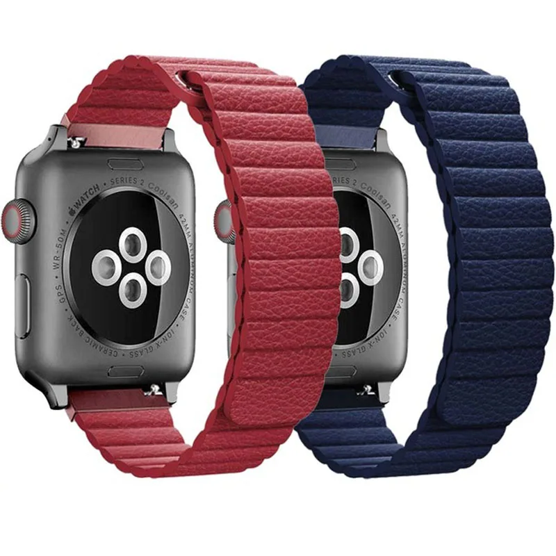 Chinber Strong Magnetic Loop Leather Smart Watch Band For Apple iWatch 5 44mm 40mm, 16 colors available
Chinber Strong Magnetic Loop Leather Smart Watch Band For Apple iWatch 5 44mm 40mm, 16 colors available