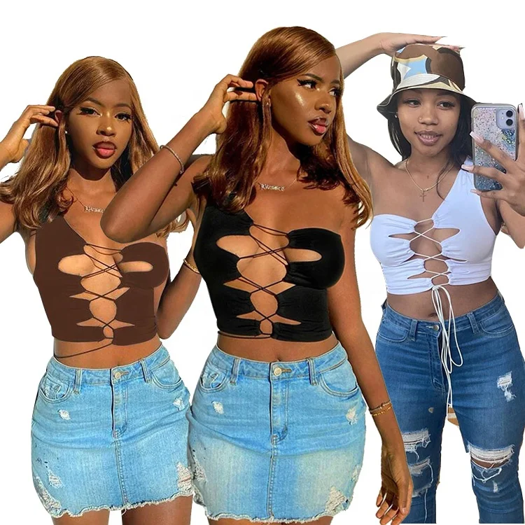2021 Summer Clothing One Shoulder Strap Bandage Crop Tops Sleeveless Sexy Tube Tank Tops Woman Tops Fashionable, Pictures showed
2021 Summer Clothing One Shoulder Strap Bandage Crop Tops Sleeveless Sexy Tube Tank Tops Woman Tops Fashionable, Pictures showed
