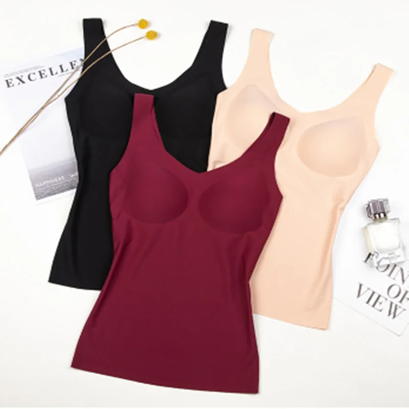 Autumn and winter light warm muscle bottom extended thermal vest seamless breathable bra
Autumn and winter light warm muscle bottom extended thermal vest seamless breathable bra