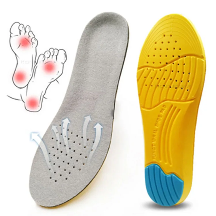 Shoe Inserts Pad Soft Sport Insoles Memory Foam Breathable Outdoor Running Silicone Gel Cushion Orthopedic Insoles, Gray+yellow
Shoe Inserts Pad Soft Sport Insoles Memory Foam Breathable Outdoor Running Silicone Gel Cushion Orthopedic Insoles, Gray+yellow