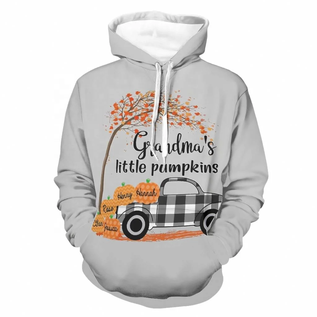 Custom Logo High Quality Plain Grandma's Little Pumpkins Halloween Men's Hoodies Design
Custom Logo High Quality Plain Grandma's Little Pumpkins Halloween Men's Hoodies Design