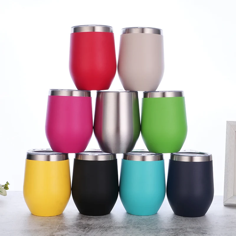 best selling 2020 12oz Double wall stainless steel thermal red wine tumbler vacuum insulated wine glass with powder coating, Customized colors acceptable
best selling 2020 12oz Double wall stainless steel thermal red wine tumbler vacuum insulated wine glass with powder coating, Customized colors acceptable