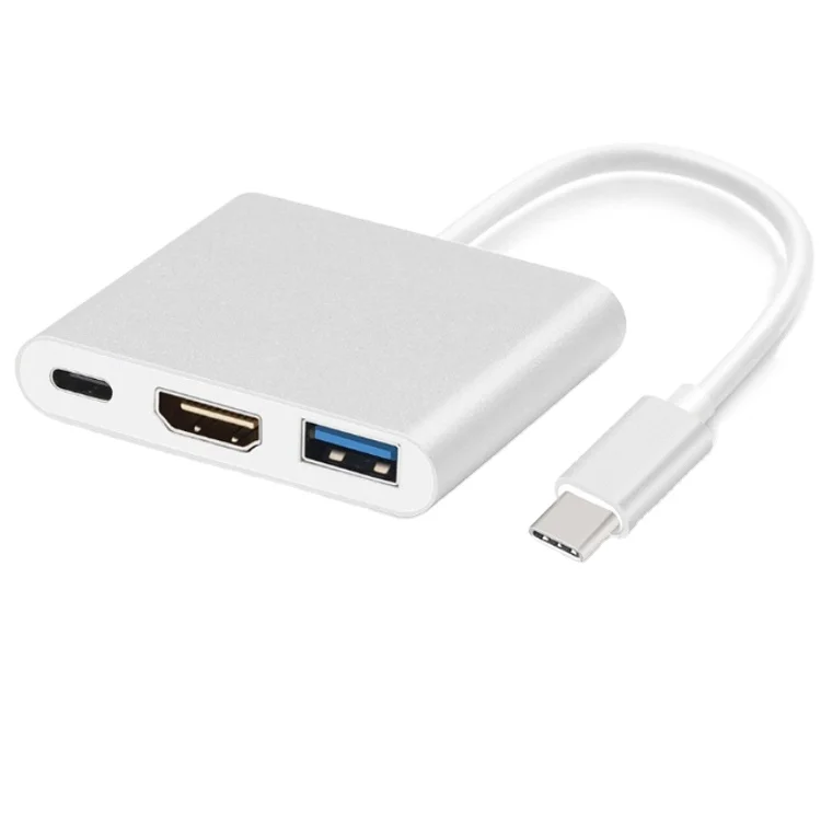 For HDMI-compatible devices mobile phone and tablet PC 3 in 1 USB type-C to USB 3.0/HDTV gigital electronic adapter
For HDMI-compatible devices mobile phone and tablet PC 3 in 1 USB type-C to USB 3.0/HDTV gigital electronic adapter