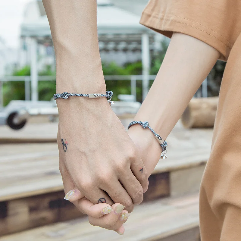Minimalist Braided Rope Couple Bracelet Magnetic Attraction Ball Friendship Rope Bracelet Magnetic, As picture
Minimalist Braided Rope Couple Bracelet Magnetic Attraction Ball Friendship Rope Bracelet Magnetic, As picture