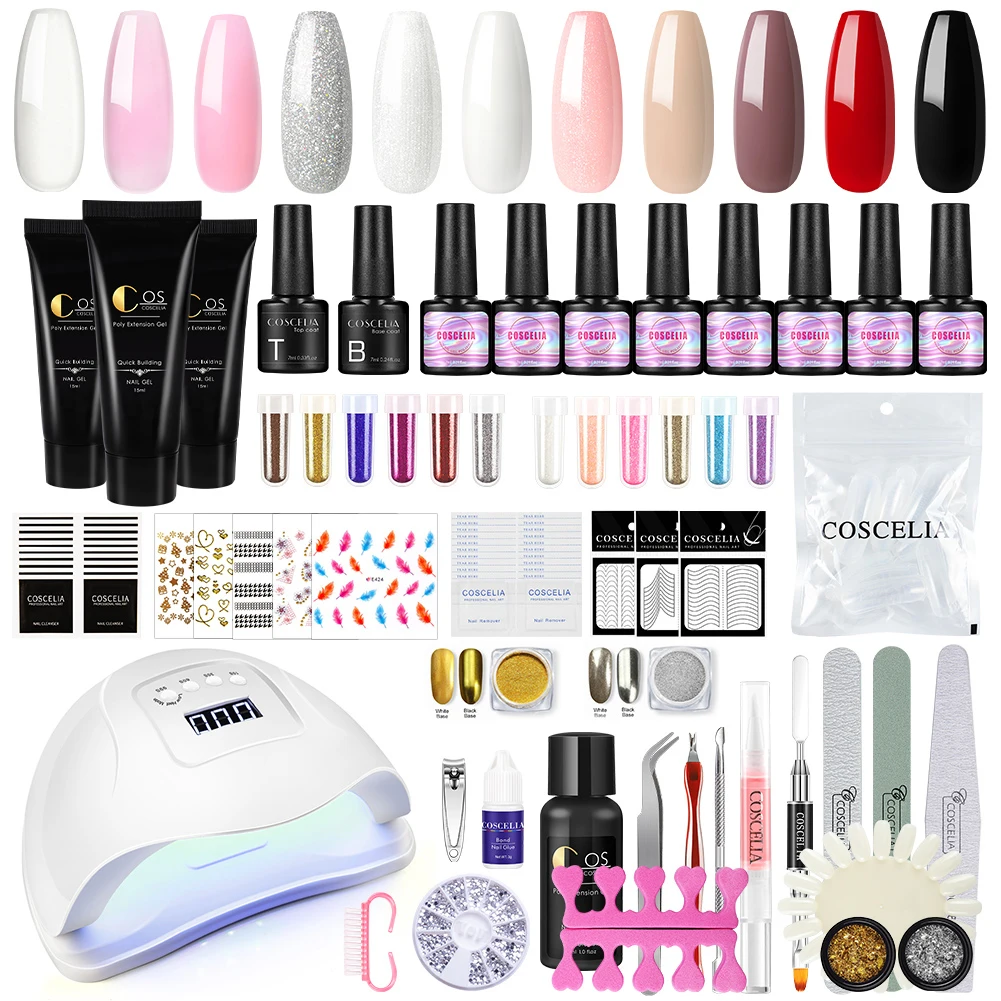 COSCELIA Hot Selling Nail Extension Set Nail Complete Gel In One Set, As pictures show
COSCELIA Hot Selling Nail Extension Set Nail Complete Gel In One Set, As pictures show