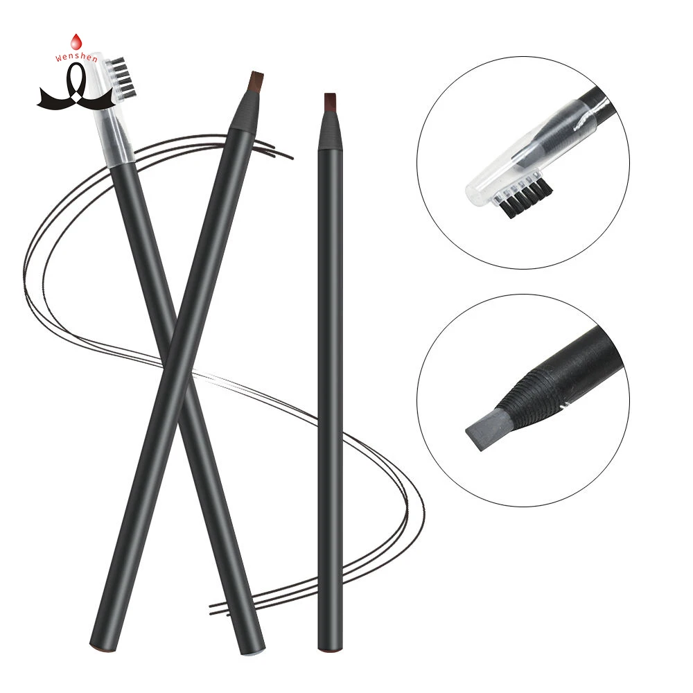 Professional Hard Waterproof Eyebrow Pencil with Brush Microblading Permanent Makeup Eyebrow Pen, Black
Professional Hard Waterproof Eyebrow Pencil with Brush Microblading Permanent Makeup Eyebrow Pen, Black