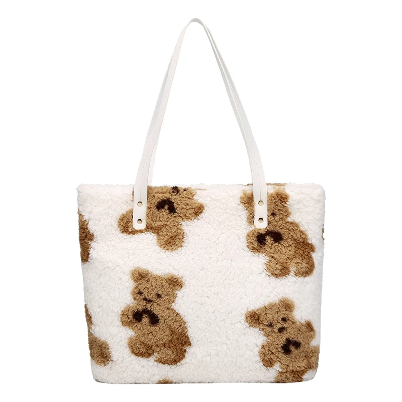 Hot new products fashion OEM custom printed handbag girl large capacity cute bear cartoon pattern velvet handbag, Photo
Hot new products fashion OEM custom printed handbag girl large capacity cute bear cartoon pattern velvet handbag, Photo