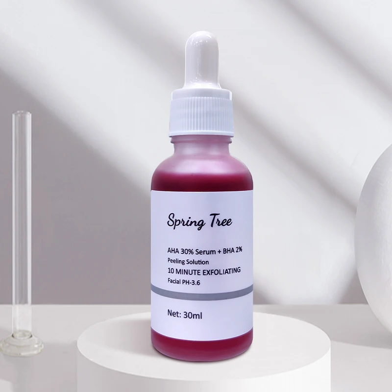 Private label 30%AHA 2%BHA serum Quickly remove acne and Black Head facial serum best acne serum, Purple
Private label 30%AHA 2%BHA serum Quickly remove acne and Black Head facial serum best acne serum, Purple