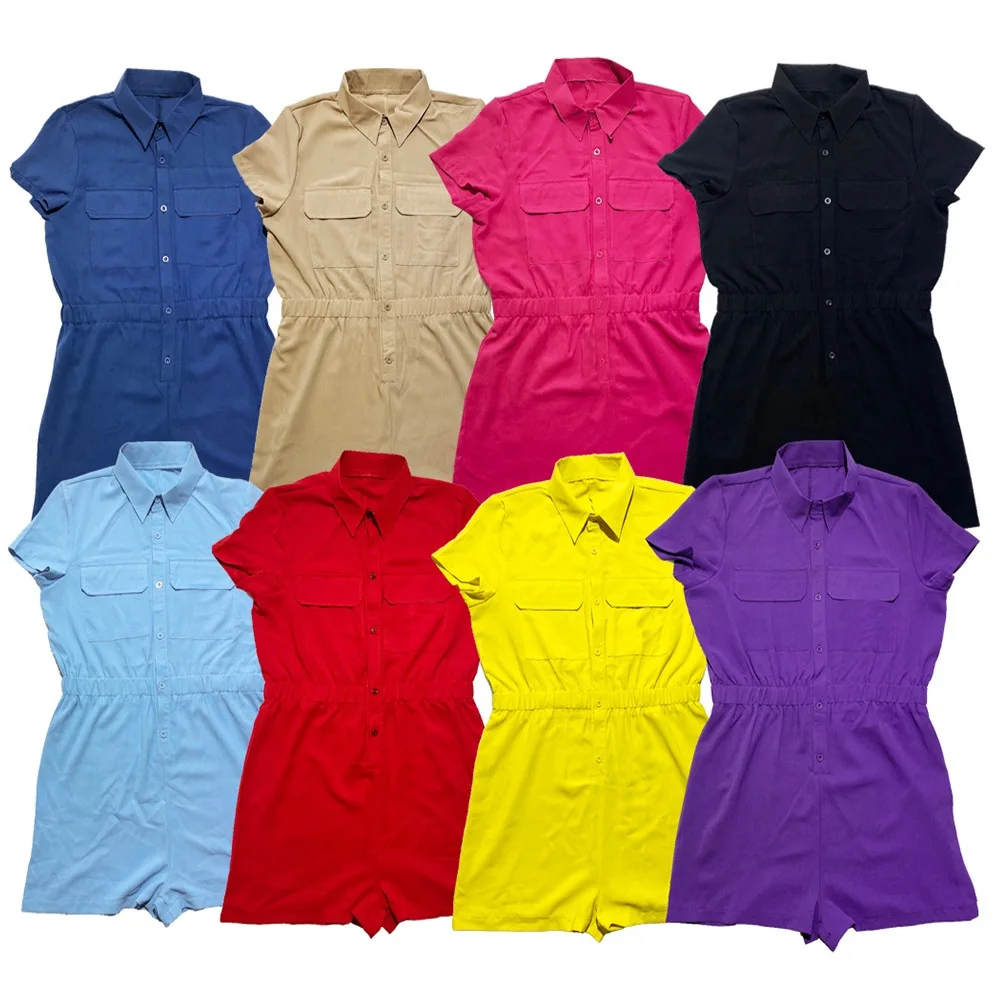 2022 New Arrivals Women Solid One Shoulder Sleeveless Jumpsuit Ladies One Piece Pocket Bodysuits For Women's Loose Romper
2022 New Arrivals Women Solid One Shoulder Sleeveless Jumpsuit Ladies One Piece Pocket Bodysuits For Women's Loose Romper