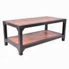 Wholesale American industrial retro solid wood home rectangular living room hotel creative coffee table