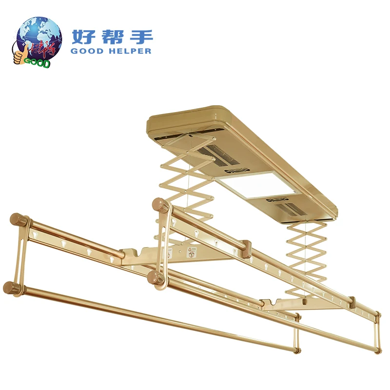 Goodhelper classic balcony ceiling mount multifunctional motorized clothes drying machine HBS02-1504A-A/S/R-XFHP
Goodhelper classic balcony ceiling mount multifunctional motorized clothes drying machine HBS02-1504A-A/S/R-XFHP