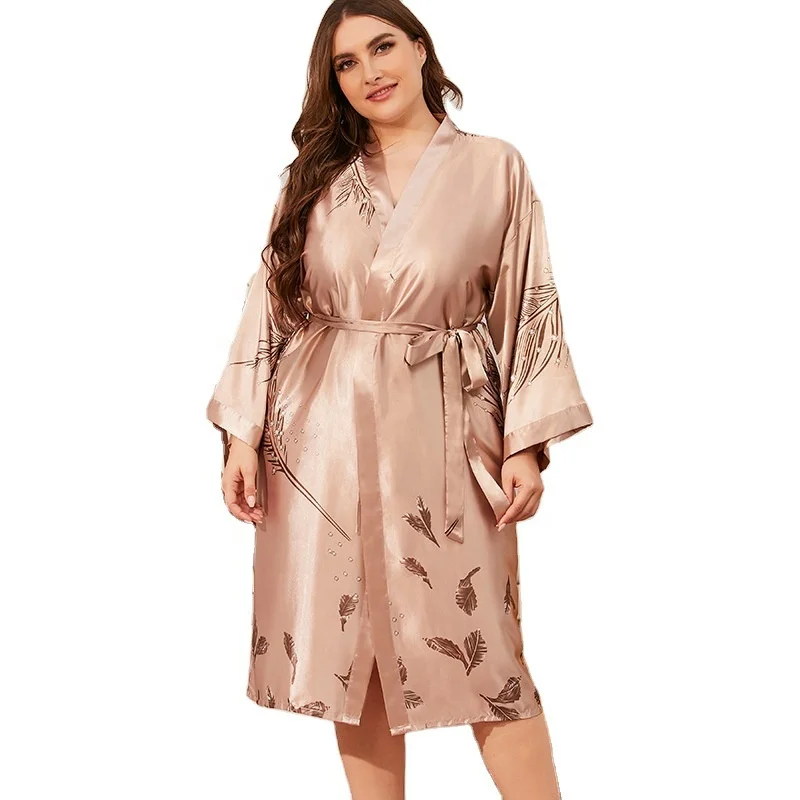Hot Selling Women's Printing Pure Color Satin Kimono Robe Bride and Bridesmaid Robes for Wedding Party
Hot Selling Women's Printing Pure Color Satin Kimono Robe Bride and Bridesmaid Robes for Wedding Party