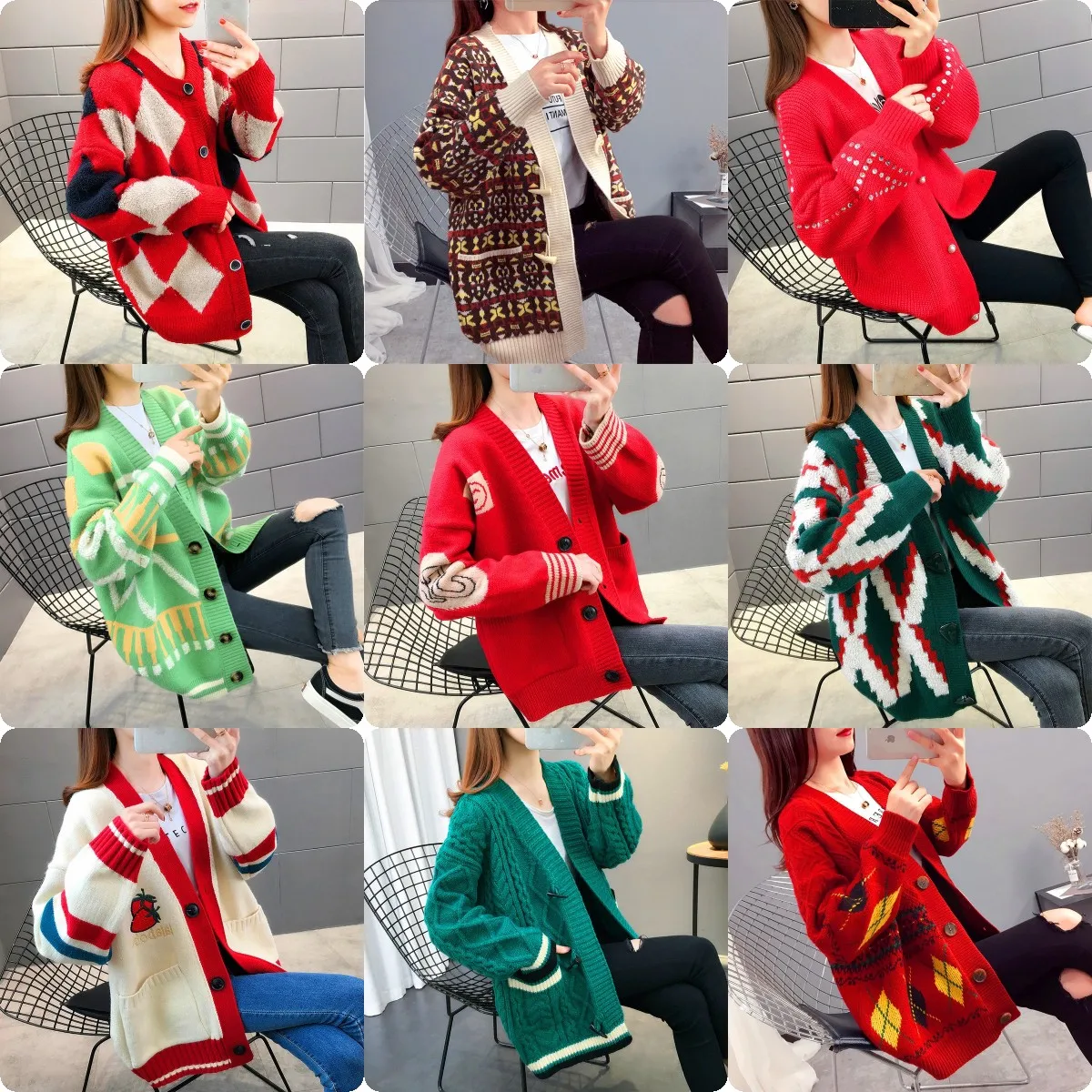 Sweater coat women's knit cardigan 2022 new autumn and winter Korean version of loose net red retro clothes
Sweater coat women's knit cardigan 2022 new autumn and winter Korean version of loose net red retro clothes