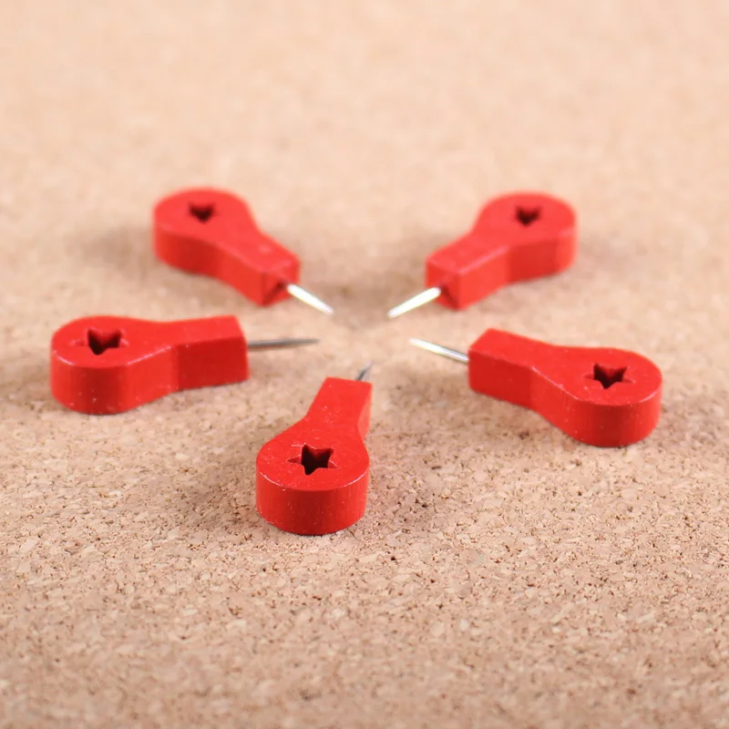 1000pcs/bag Wood Push Pins Red Wooden Thumb Tacks Decorative Map Photo Pins, Red color
1000pcs/bag Wood Push Pins Red Wooden Thumb Tacks Decorative Map Photo Pins, Red color