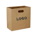 Custom Size Cake Packaging Kraft Paper bag with handle