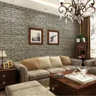 Retro coloful water proof brick stone wall paper 3D home decoration