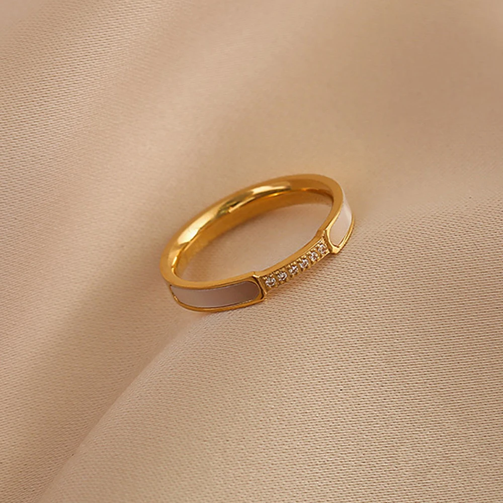 New Light Elegant Women Jewelry Stainless Steel Natural Shell Rings 18K Gold Plated Stainless Steel Shell Ring
New Light Elegant Women Jewelry Stainless Steel Natural Shell Rings 18K Gold Plated Stainless Steel Shell Ring