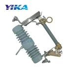 YIKA electrical fuse cutout 10kv-15kv dropout porcelain ceramic