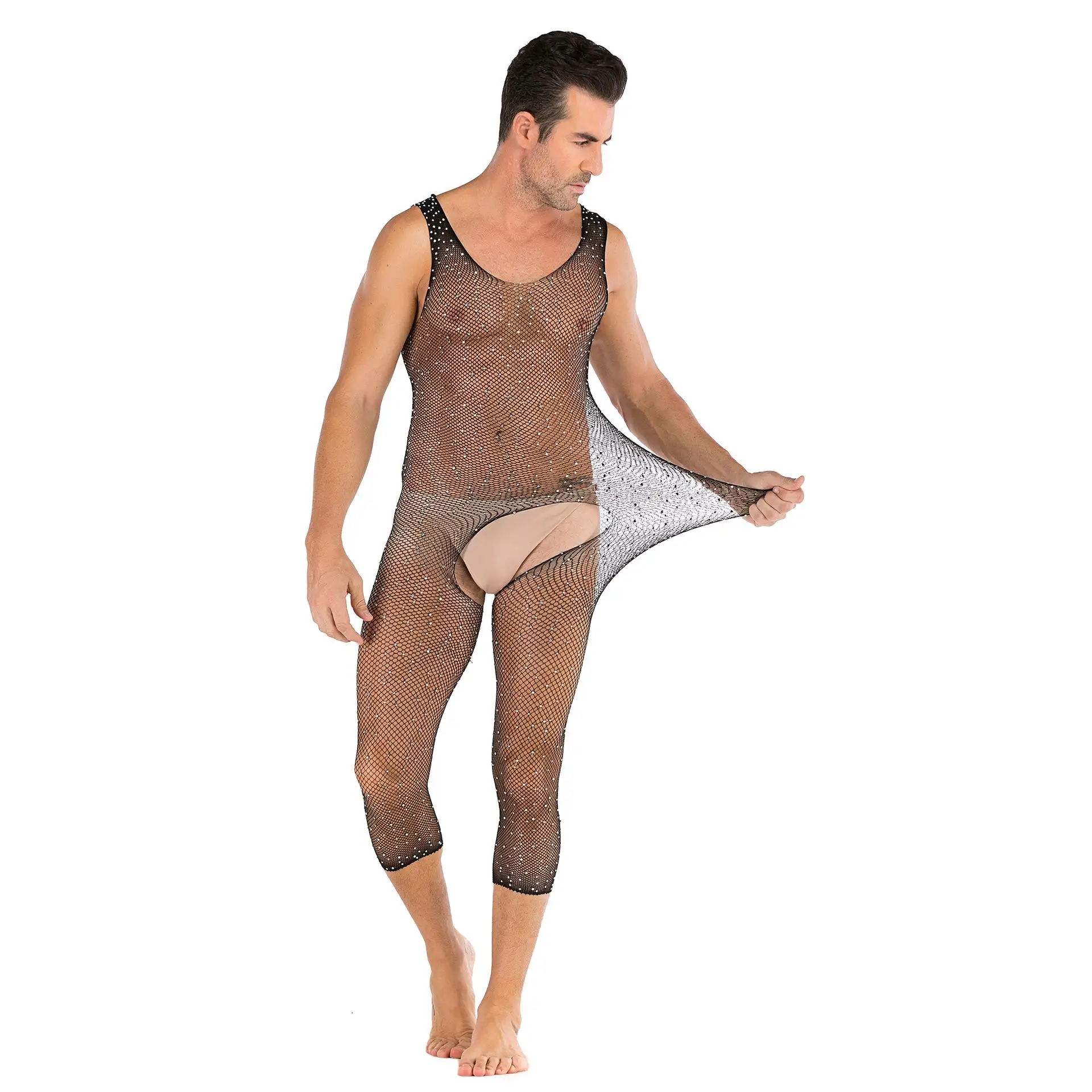 men's fishnet cosplay sexy underwear men's hot transparent hollow out sexy vest men's full-body shiny sexy underwear
men's fishnet cosplay sexy underwear men's hot transparent hollow out sexy vest men's full-body shiny sexy underwear