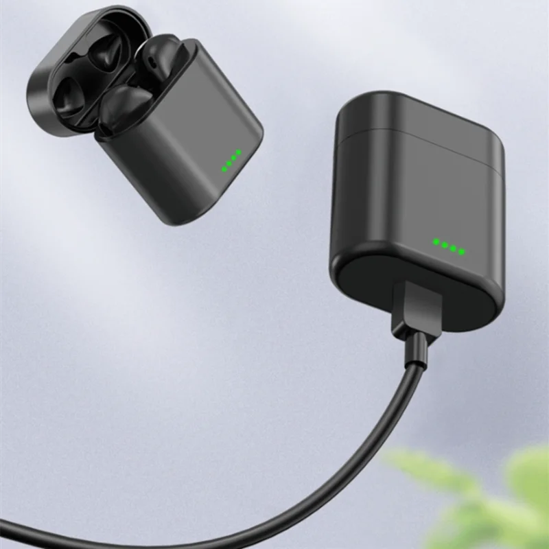Wireless Stereo Tws Pair Earphone With Charging Box BT V5.0 Earbuds for iPhone with OEM logo, Black white
Wireless Stereo Tws Pair Earphone With Charging Box BT V5.0 Earbuds for iPhone with OEM logo, Black white